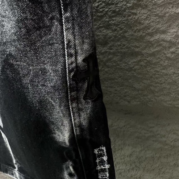 Chrome Hearts Black Drawstring Camouflage Sports Shorts - Picture 5 of 8